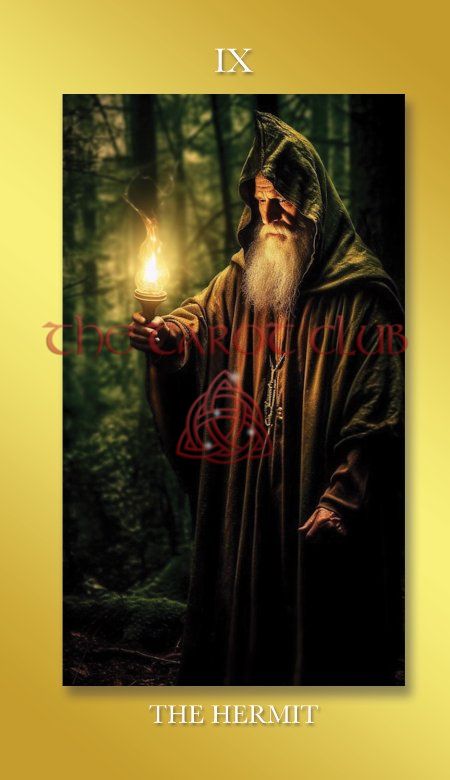 The Hermit - IX - The Tarot Club